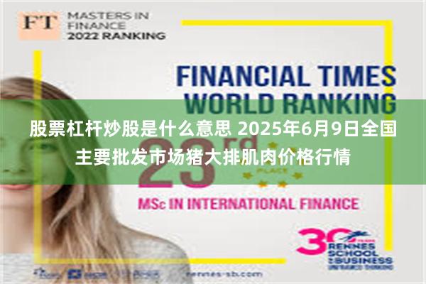 股票杠杆炒股是什么意思 2025年6月9日全国主要批发市场猪大排肌肉价格行情